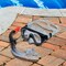 Swimline Manatee Dry Top with Purge Valve Aviator Mask and Snorkel Set - 15"
